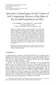 Innovative Technologies for the Control of Soil Compaction Review of the State of the Art & Experiences in Chile - Herrera, Espinace et Palma - 15 th PanAmerican Conference on Soil Mechanics 2015