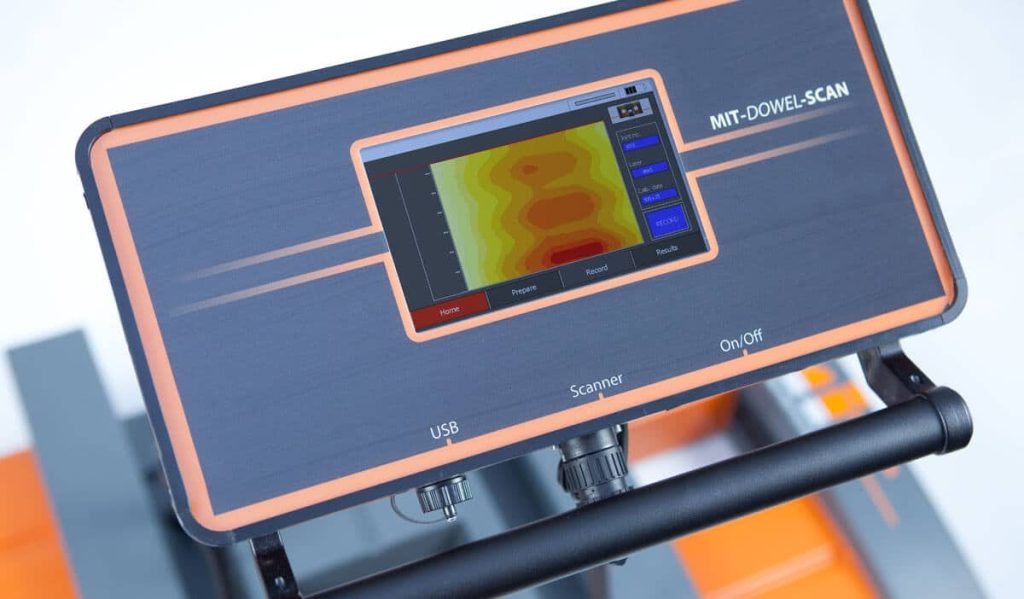 MIT-DOWEL-SCAN Tie Bar Alignment & Positioning Test Data Collector Intregrated onto Scanner MIT-DOWEL-SCAN Tie Bar Alignment & Positioning Test Data Collector Intregrated onto Scanner
