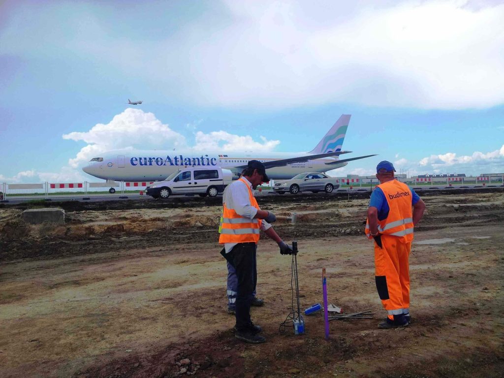 PANDA Dynamic Cone Penetrometer (DCP) on Airport Runway Taxiway subgrade PANDA Dynamic Cone Penetrometer (DCP) on Airport Runway Taxiway subgrade