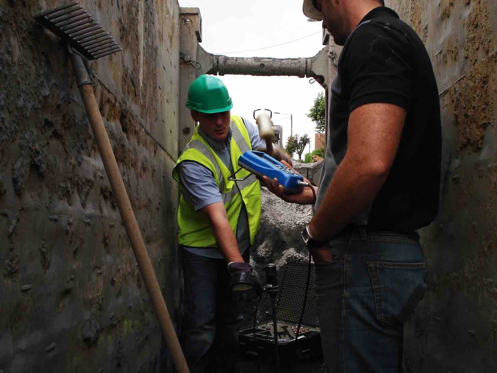 PANDA Dynamic Cone Penetrometer (DCP) on Sewer Pipeline Backfill