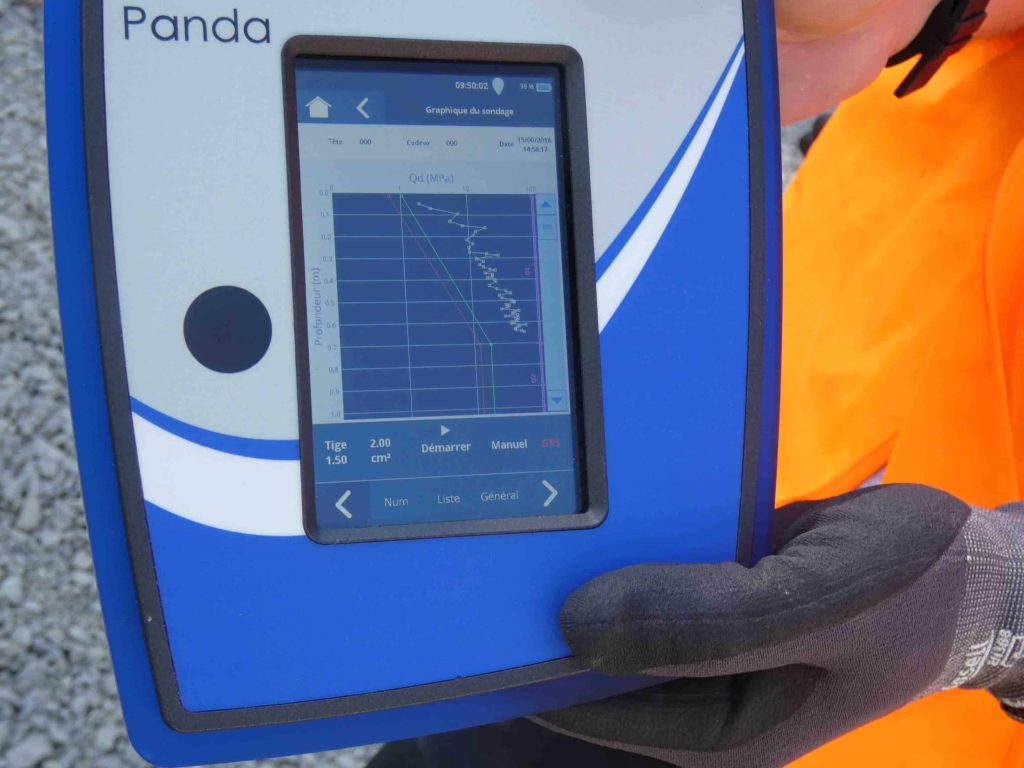 PANDA Instrumented Dynamic Cone Penetrometer DCP DT Close Up PANDA Instrumented Dynamic Cone Penetrometer DCP DT Close Up
