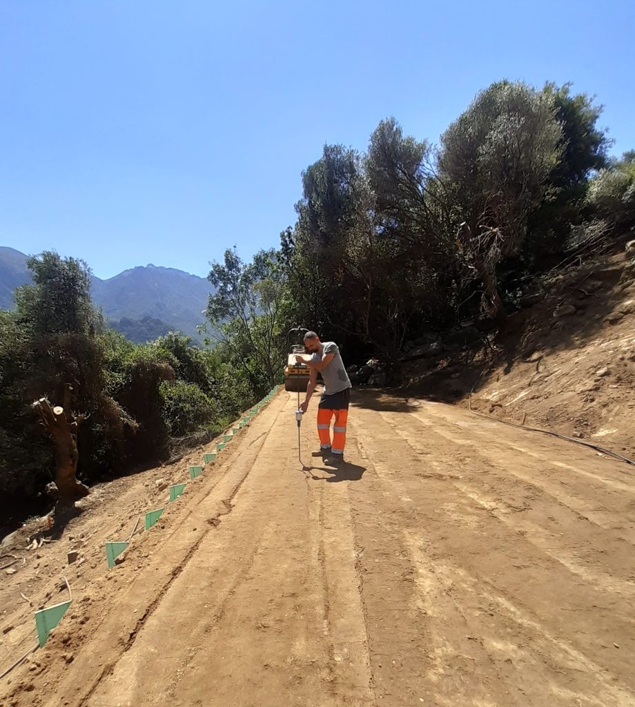 Compaction Control Layer by Layer PANDITO dynamic cone penetrometer DCP terrace Compaction Control Layer by Layer PANDITO dynamic cone penetrometer DCP terrace
