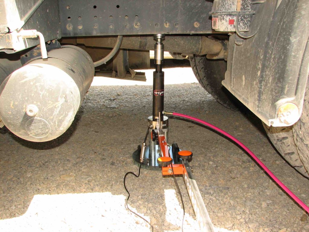 Counterweight Jacking Sprung Truck Plate Load Test DIN 18134 and ASTM 1195 / ASTM 1196 Counterweight Jacking Sprung Truck Plate Load Test DIN 18134 and ASTM 1195 / ASTM 1196 bearing capacity