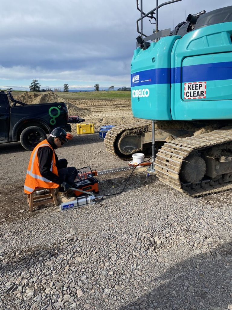 Geolab Plate Load Test PLT Anix AX01 DIN 18134 and ASTM 1195 / ASTM 1196 bearing capacity Geolab Plate Load Test PLT Anix AX01 DIN 18134 and ASTM 1195 / ASTM 1196