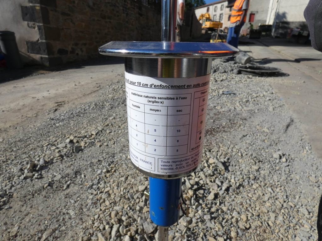 PANDITO dynamic cone penetrometer DCP Layer by Layer Compaction Control Results Table PANDITO dynamic cone penetrometer DCP Layer by Layer Compaction Control Results Table