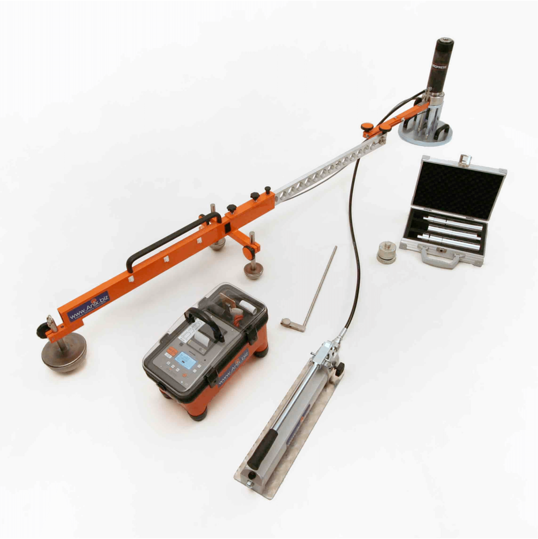 Plate Bearing Test Plate Load Test AX01 PLT New Zealand Australia Plate Load Test DIN 18134 and ASTM 1195 / ASTM 1196