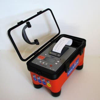 Plate Load Test electronic box Ev1 Ev2 AX01 Anix load deflection test DIN 18134 and ASTM 1195 / ASTM 1196 bearing capacity