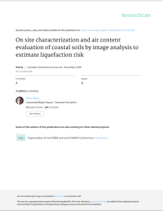On-site-characterization-and-air-content-evaluation-of-coastal-soils-by-image-analysis-to-estimate-liquefaction-risk-P.-Breul-Y.-Haddani-R.-Gourves-2008
