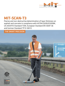 Brochure MIT SCAN T3 Pavement Layer Thickness Test for Asphalt, Concrete and Unbound Materials 032023