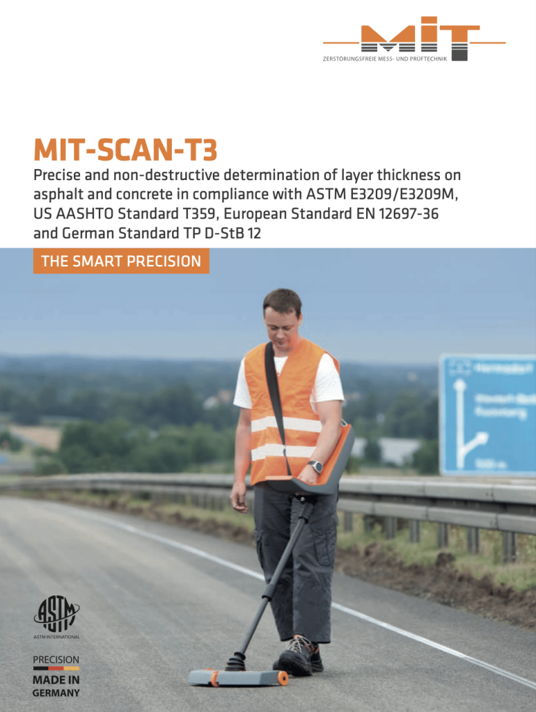 MIT-SCAN-T3 Asphalt & Concrete Pavement Thickness Test - Insitutek