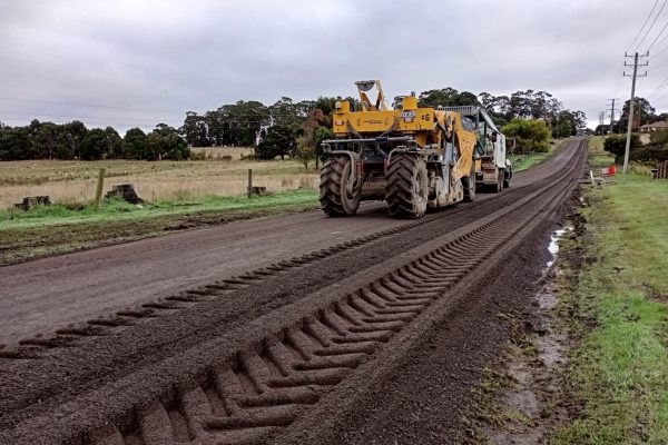 Terra 3000 Clay Soil Stabilisation - application with soil stabiliser Terra 3000 Clay Soil Stabilisation - application with soil stabiliser