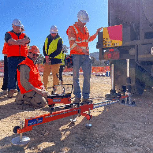 Plate Load Test PLT Reference Beam Anix DIN 18134 and ASTM 1195 / ASTM 1196 bearing capacity