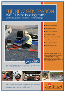 Plate Load Test Flyer Anix AX01