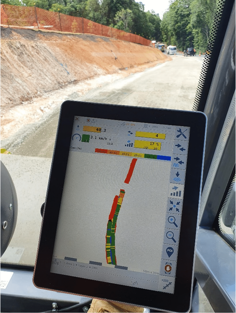 Völkel Navigator Intelligent Compaction Soils Display