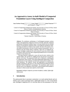 An Approach to Assess As-built Moduli of Compacted Foundation Layers Using Intelligent Compaction - Isaac Esteban Zuniga - ICTG 2024