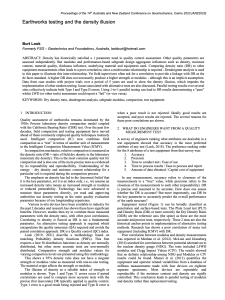 Earthworks testing and the density Illusion - Burt Look - ANZGeo 2023