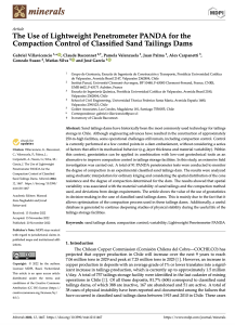The Use of Lightweight Penetrometer PANDA for the Compaction Control of Classified Sand Tailings Dams - Villavicencio, et al - Minerals - Nov 2022