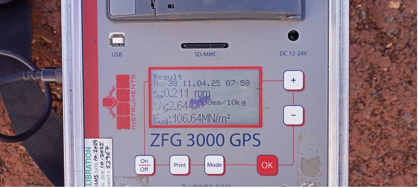 Light Weight Deflectometer results