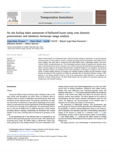 On site fouling index assessment of ballasted layers using cone dynamic penetrometer and miniature borescope image analysis - Vivanco, Breul, Talon, Benz-Navarrete, Barbier & Ranvier 2024