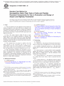 ASTM D1196 D1196M 24 Standard Test Method for Nonrepetitive Static Plate Tests of Soils and Flexible Pavement Components for Use in Evaluation and Design of Airport and Highway Pavements