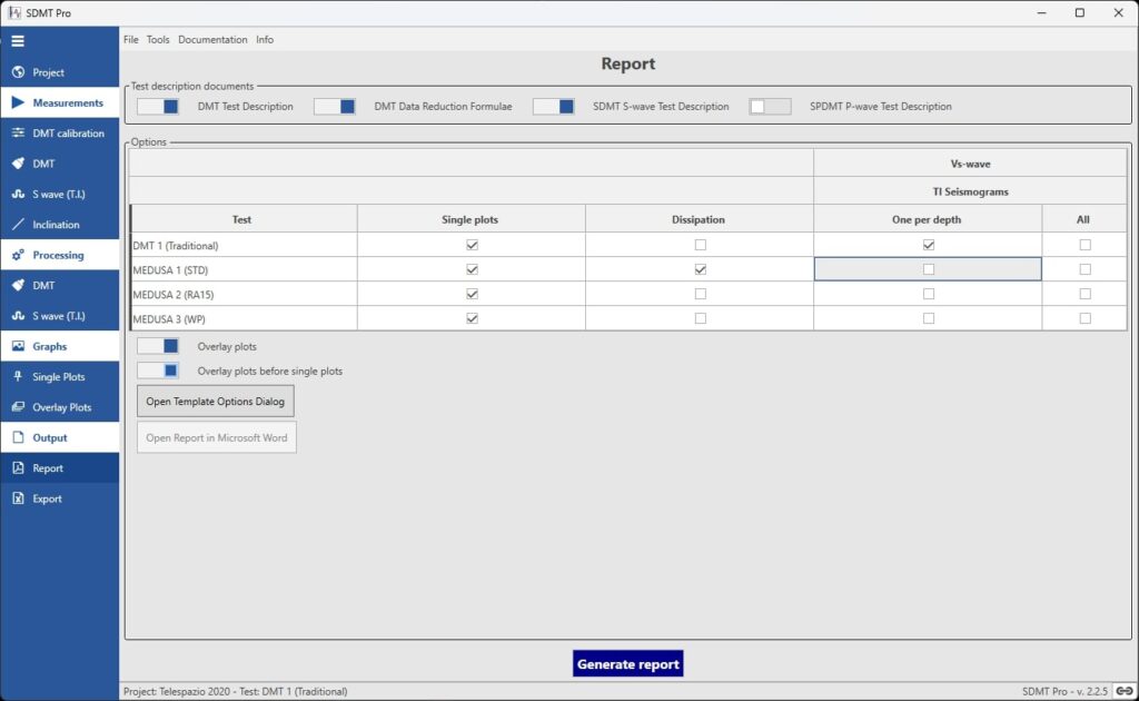 SDMT Pro Software Reporting