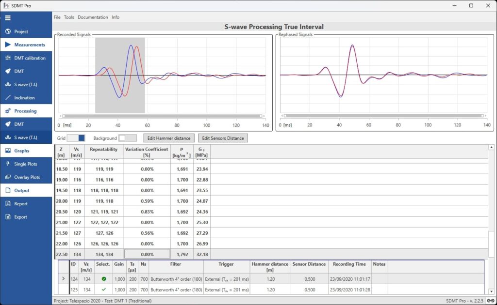 SDMT Pro Software SDMT Pro Software Seismic S wave
