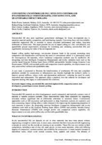 Converting Uncontrolled Fill Sites into Controlled Engineered Fills through Rapid Cost-Effective and Quantifiable Impact Rolling - Power, King, Clenton & Avalle DFI-PFSF May 2026