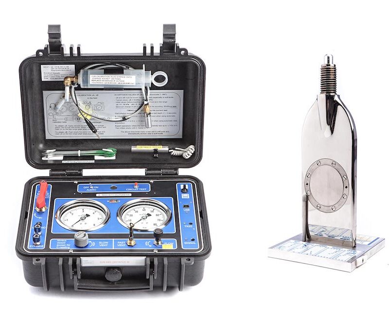 DMT set with tank and pressure regulator