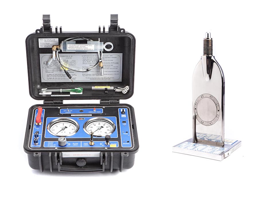DMT set with tank and pressure regulator