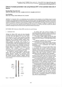 Effects of variable penetration rate using Medusa DMT in the Australian tests site of Ballina K Das, D Marchetti & N Schofield 21st ICSMGE Vienna 2026