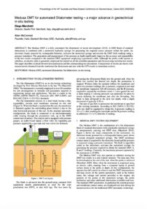 Medusa DMT for automated Dilatometer testing – a major advance in geotechnical in situ testing D Marchetti A McConnell ANZGEO 2023